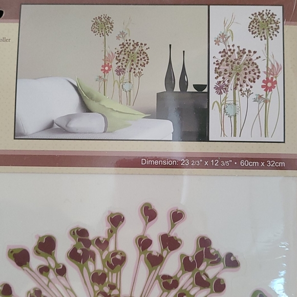 Flower self-adhesive wall decals - Picture 4 of 8